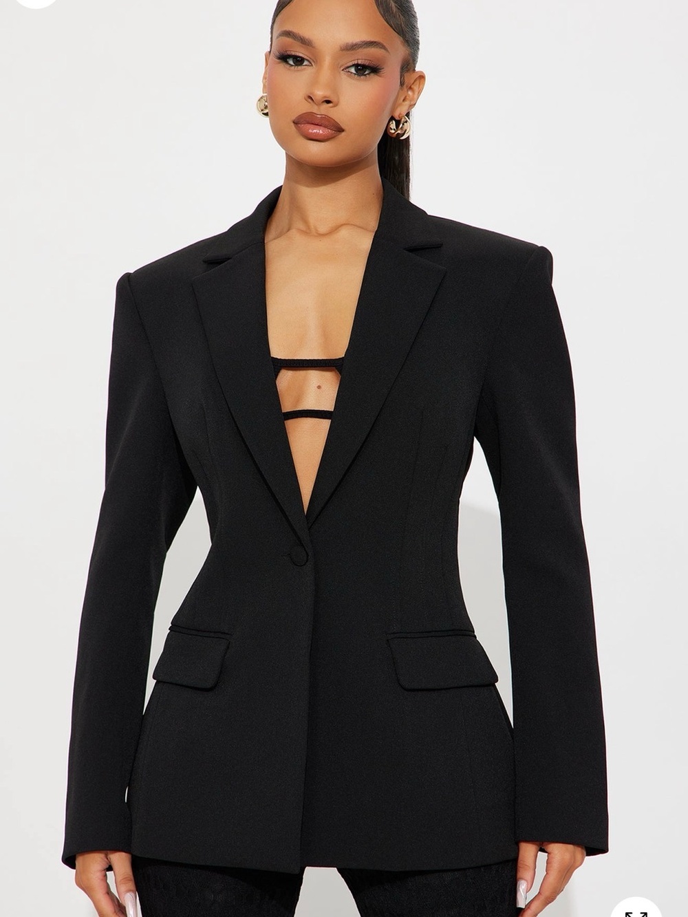Fashion nova Hailey hourglass fitted blazer